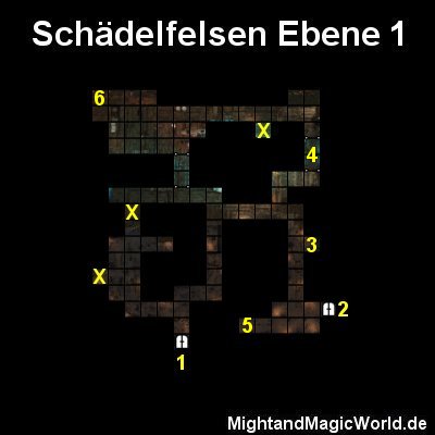 Map der Schdelfelsen Ebene 1