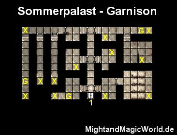 Map des Sommerpalast - Garnison