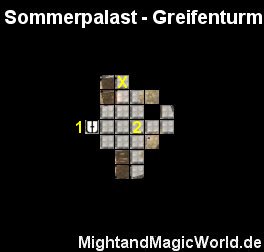 Map des Sommerpalast - Greifenturm