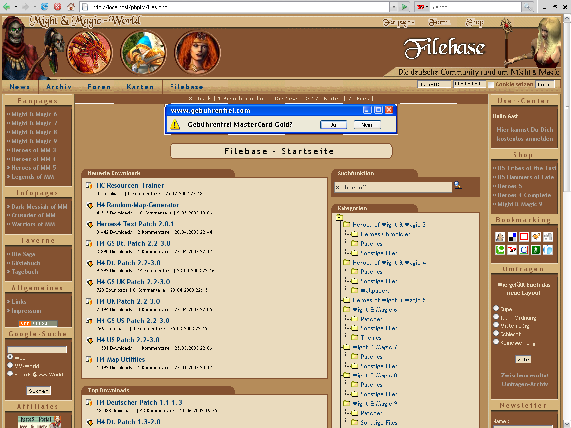 Filebase Startseite Version 2